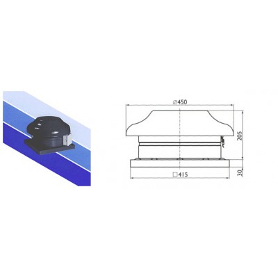 Крышные вентиляторы Ostberg TKS 400 A/B/C